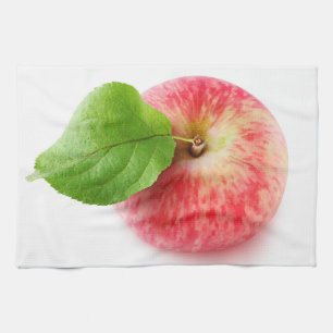 Paño De Cocina manzana roja desde arriba