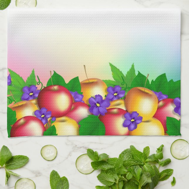 Paño De Cocina Manzanas en Vase (Doblado)