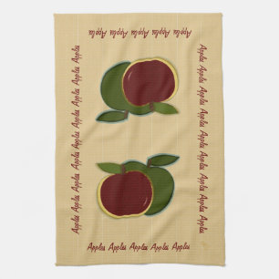 Paño De Cocina Manzanas pintadas (enemigo)