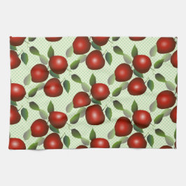 Paño De Cocina Manzanas Rojas Fruit Gingham