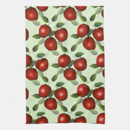 Paño De Cocina Manzanas Rojas Fruit Gingham