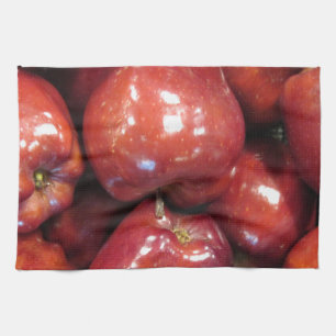 Paño De Cocina Manzanas rojas oscuras