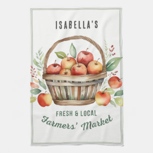 Paño De Cocina Manzanas Rústicas Campesinas Personalizadas del Me
