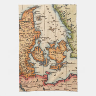 Paño De Cocina Mapa antiguo antiguo inspirado (10)