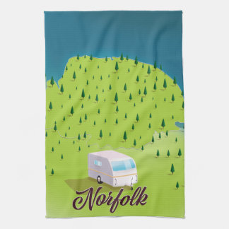 Paño De Cocina Mapa de caravanas de Norfolk