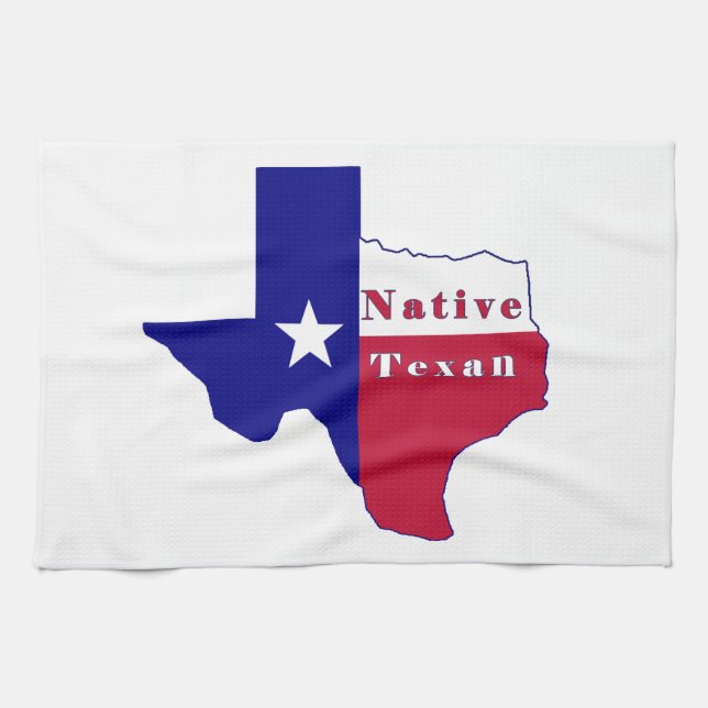 Paño De Cocina Mapa de la bandera de texto nativa (Horizontal)