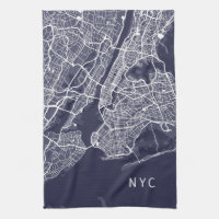 Mapa de Nueva York | NYC | Azul marino
