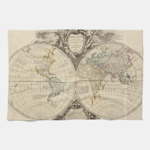Paño De Cocina Mapa del mundo 8