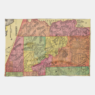 Paño De Cocina Mapa del vintage de Arizona (1909)