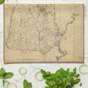 Paño De Cocina Mapa topográfico Provincia de New Hampshire (1784)