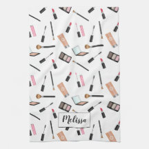 Maquillaje Cosas Ilustradas Patrón Nombre Personal