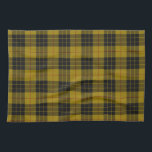 Paño De Cocina Maquillaje tartán amarillo chapa<br><div class="desc">MacLeod clan tartan amarillo chapa negra</div>