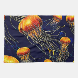 Paño De Cocina Mar de Jellyfish