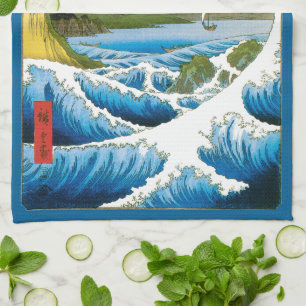 Paño De Cocina Mar en Satta en la provincia de Suruga por Ando Hi