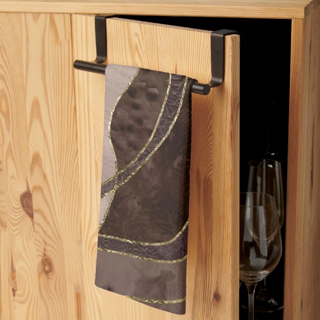 Paño De Cocina Marble Agate Gold Glam 4 - landscape (Pliegue de tercios)