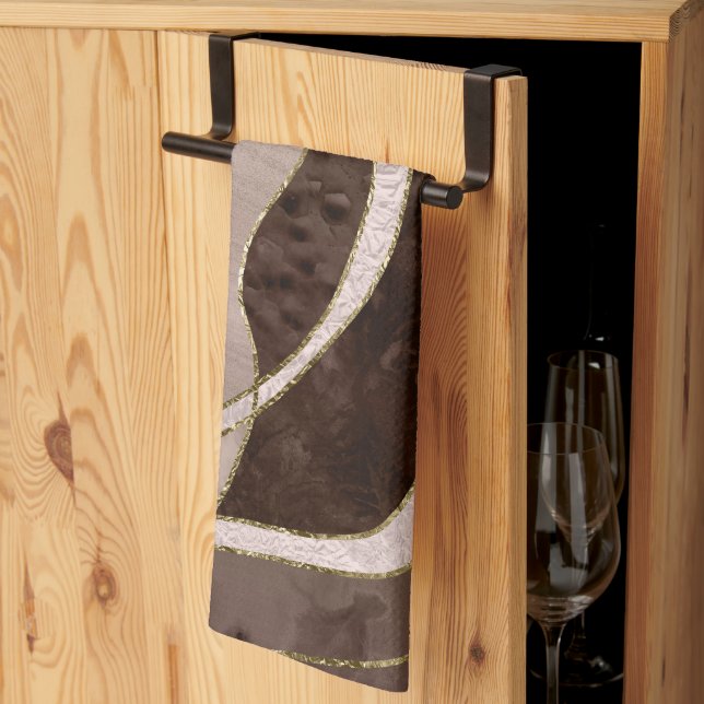 Paño De Cocina Marble Agate Gold Glam 5 - landscape (Pliegue de tercios)