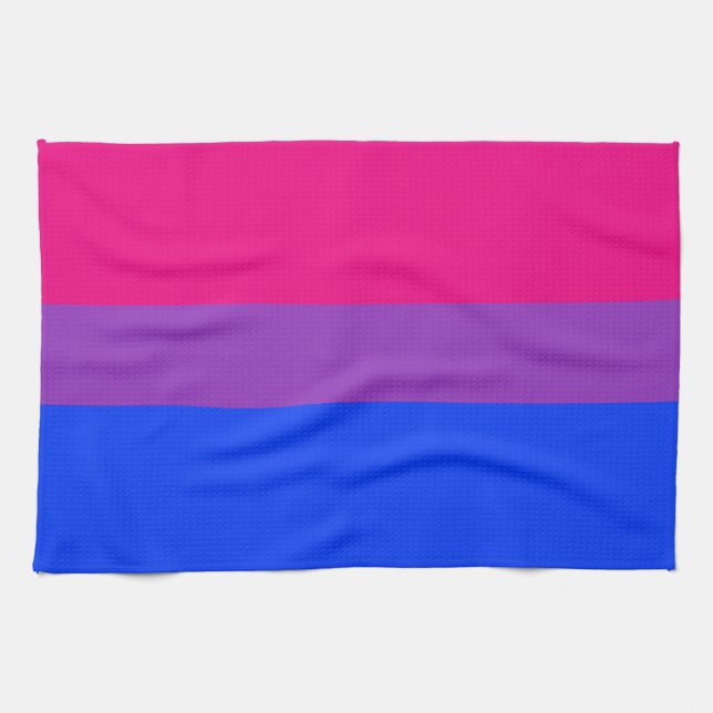 Paño De Cocina Marca de orgullo bisexual (Horizontal)