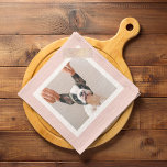 Paño De Cocina Marco rosa pastel moderno | Foto personal de perro<br><div class="desc">Marco rosa pastel moderno | Foto personal de perro</div>