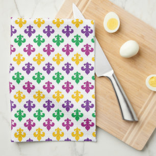 PAÑO DE COCINA MARDI GRAS FLEUR DI LIS