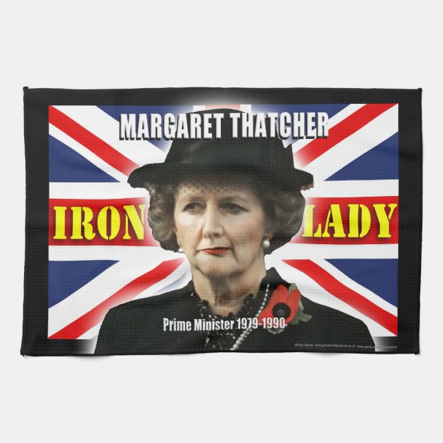 Paño De Cocina Margaret Thatcher Primer Ministro (Horizontal)
