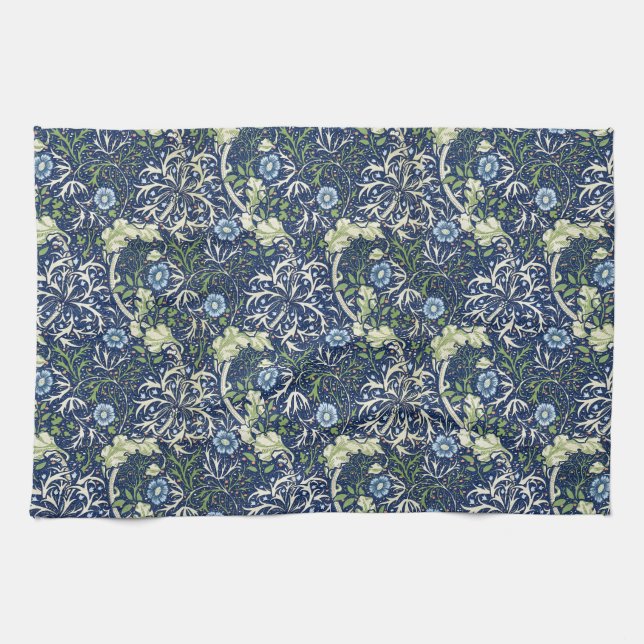 Paño De Cocina Margaritas azules de William Morris (Horizontal)