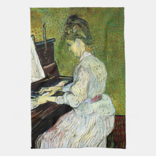 Paño De Cocina Marguerite Gachet al piano de Vincent van Gogh
