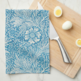 Paño De Cocina Marigold de William Morris, Flores de Jardín Vinta
