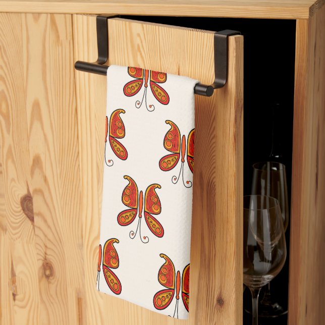 Paño De Cocina Mariposa (Pliegue de tercios)