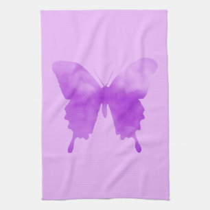 Paño De Cocina Mariposa acuarela - Lavanda y Violeta