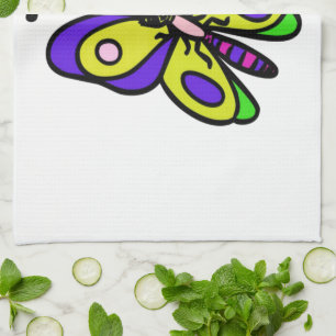Paño De Cocina Mariposa colorida