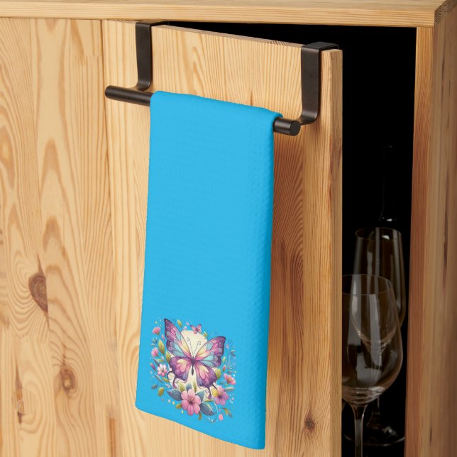 Paño De Cocina Mariposa de colores vivos (Pliegue de tercios)