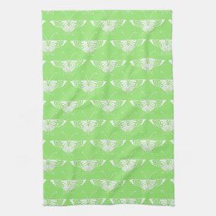 Paño De Cocina Mariposa Deco estilizada - verde lima