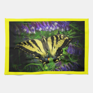 Paño De Cocina Mariposa del tigre del vuelo