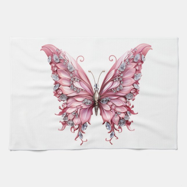 Paño De Cocina Mariposa deslumbrante (Horizontal)