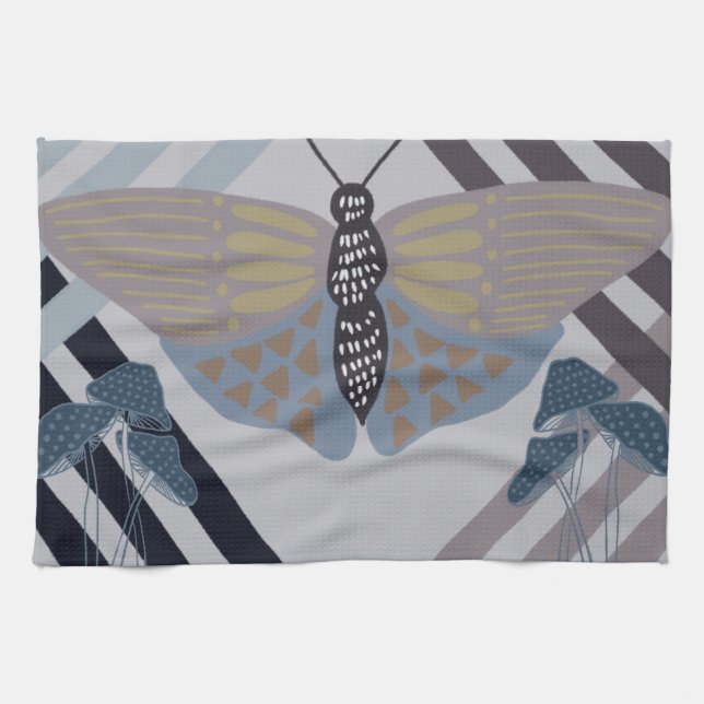 Paño De Cocina Mariposa moderna (Horizontal)