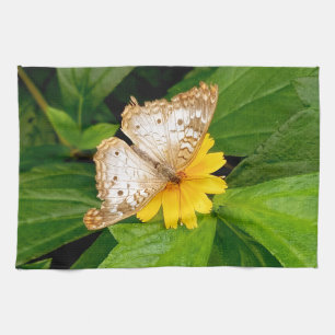 Paño De Cocina mariposa nocturna blanca amarilla