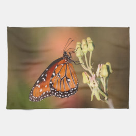 Paño De Cocina Mariposa reina en una rama