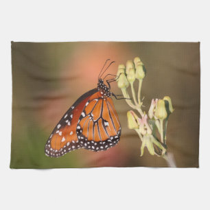 Paño De Cocina Mariposa reina en una rama