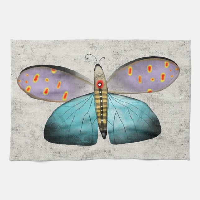 Paño De Cocina Mariposa rusa (Horizontal)