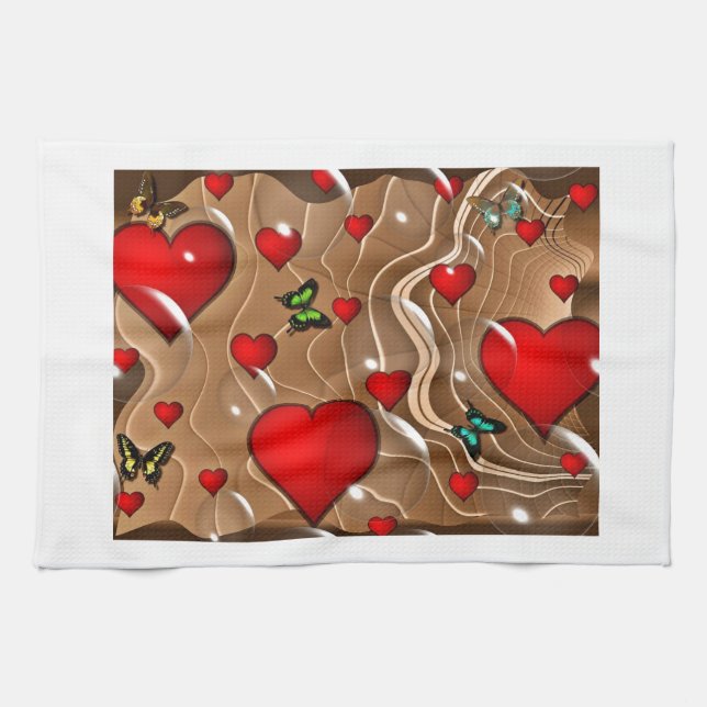 Paño De Cocina Mariposa y oro (Horizontal)