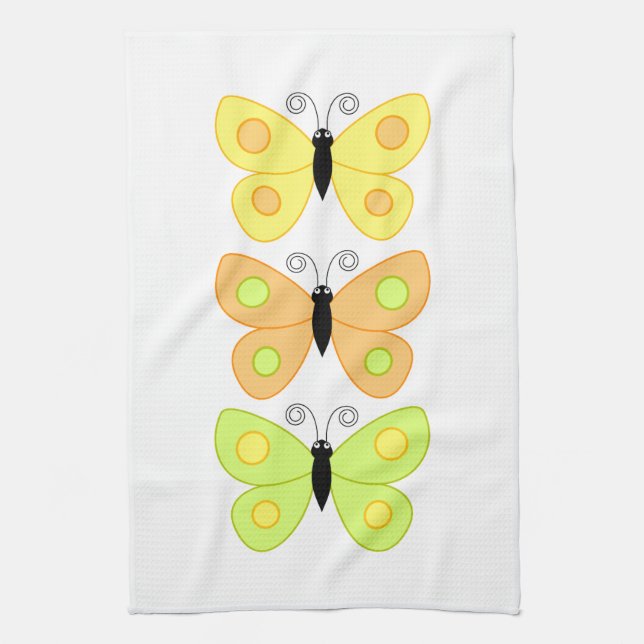 Paño De Cocina Mariposas (Vertical)