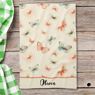 Paño De Cocina Mariposas acuarela minimalistas modernas