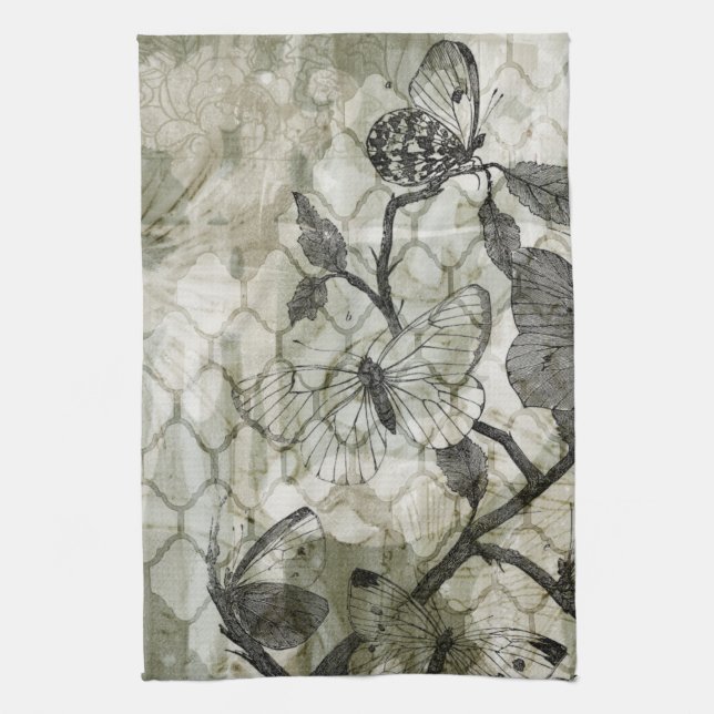 Paño De Cocina Mariposas árabes II (Vertical)