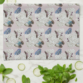 Paño De Cocina Mariposas en lavanda vintage