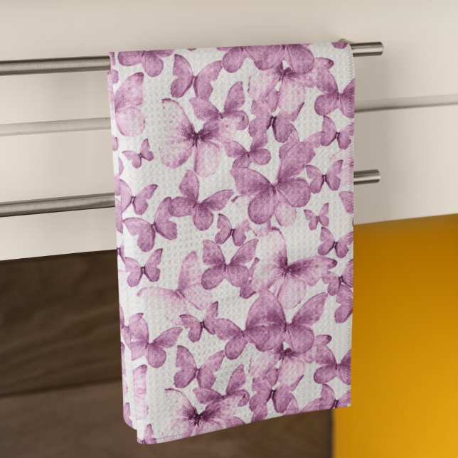 Paño De Cocina Mariposas rosadas coloridas modernas (Subido por el creador)