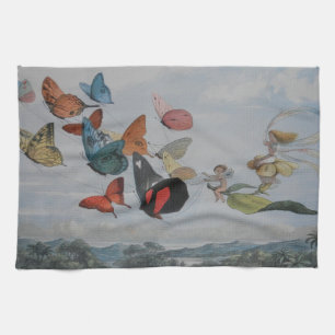 Paño De Cocina Mariposas y Reina Hada Mariposas Hadas