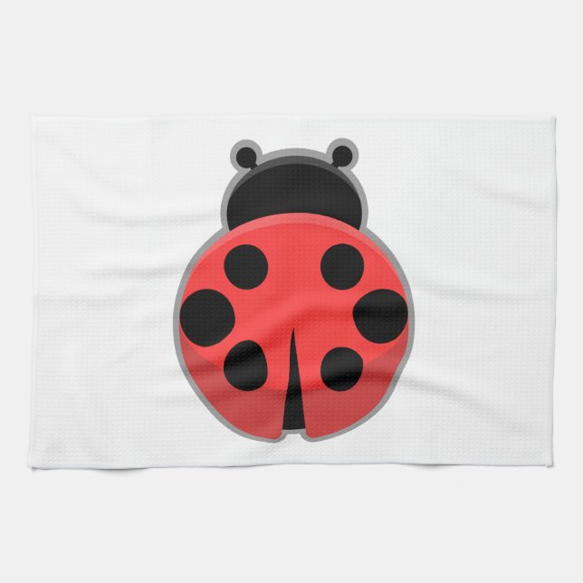 Paño De Cocina Mariquita de Kawaii (Horizontal)
