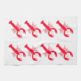 Paño De Cocina Marisco de langosta blanco rojo 4Nicholas