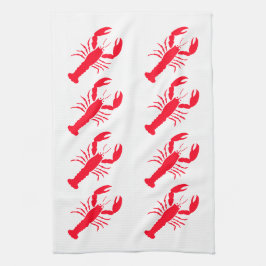 Paño De Cocina Marisco de langosta blanco rojo 4Nicholas