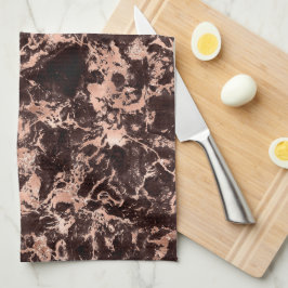 Paño De Cocina Mármol de oro negro y Rosa